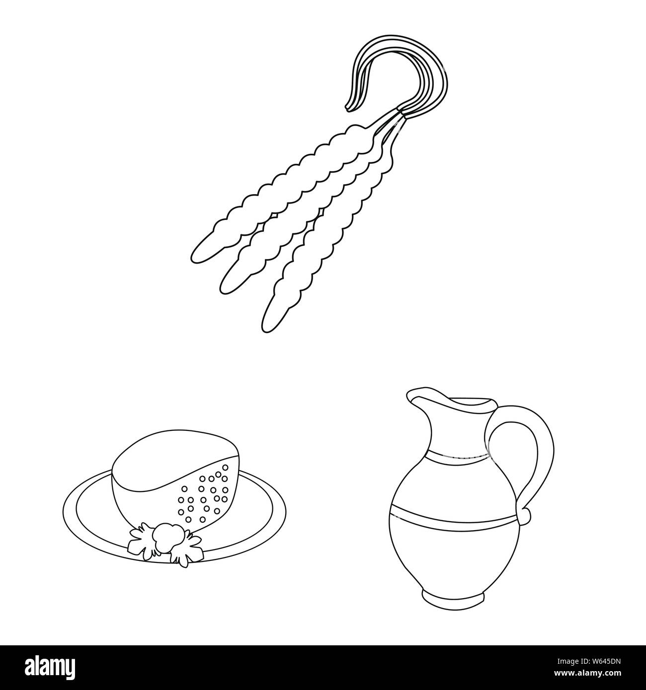 Vector design of traditions and national icon. Collection of traditions ...