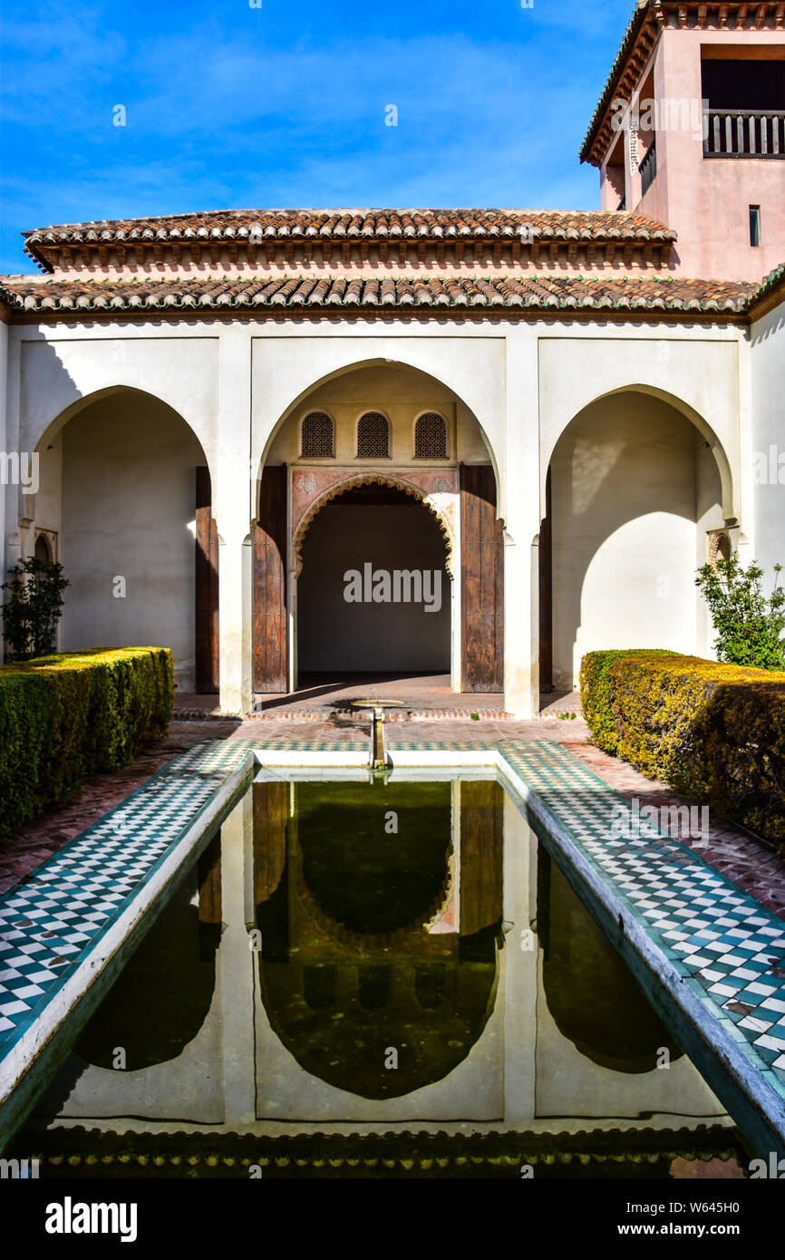 Patio de la Alberca, Alcazaba, Malaga, Andalucía, Spain Stock Photo Alamy
