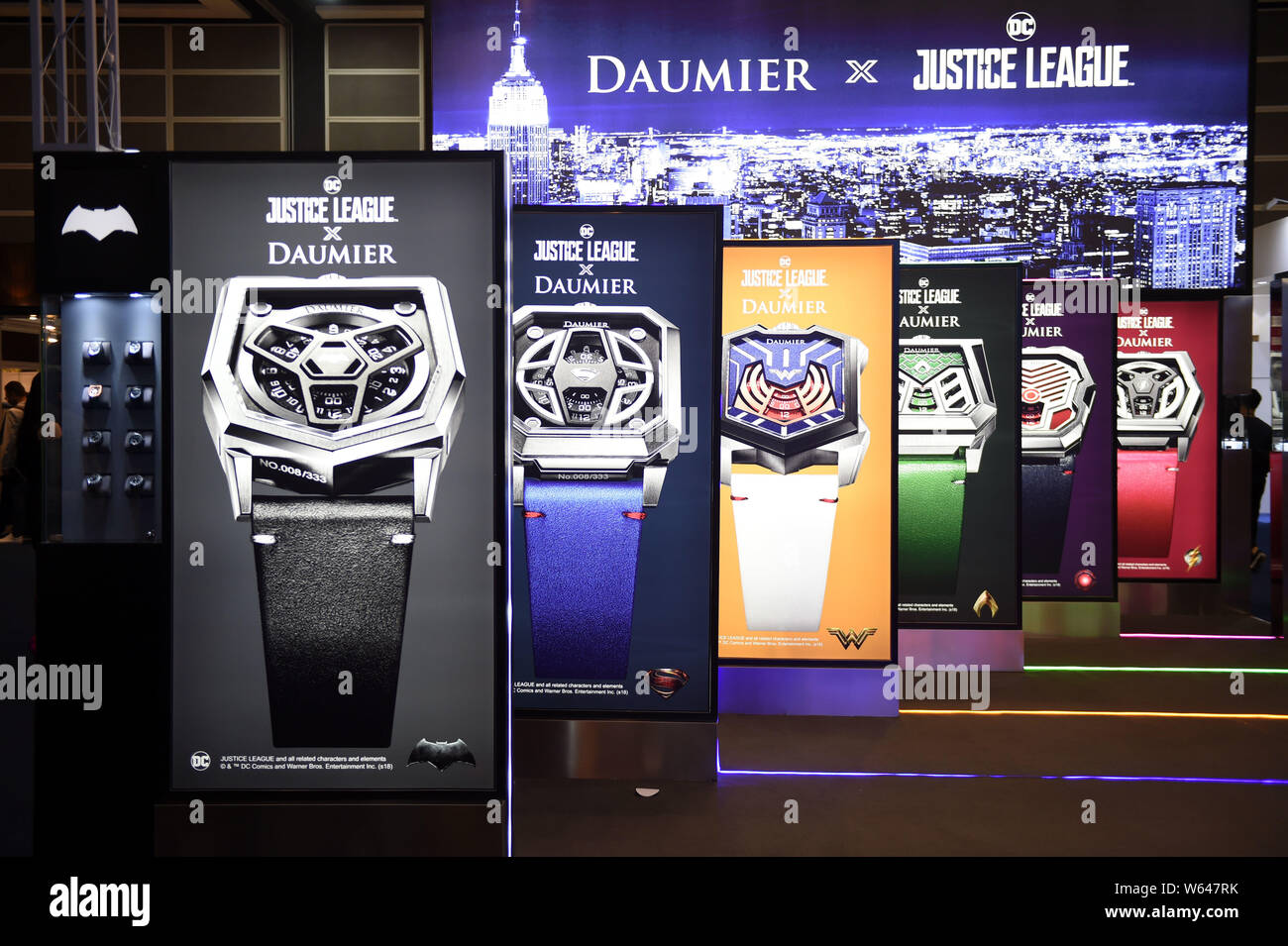 Justice League X Daumier Watches Are On Display During The Hong