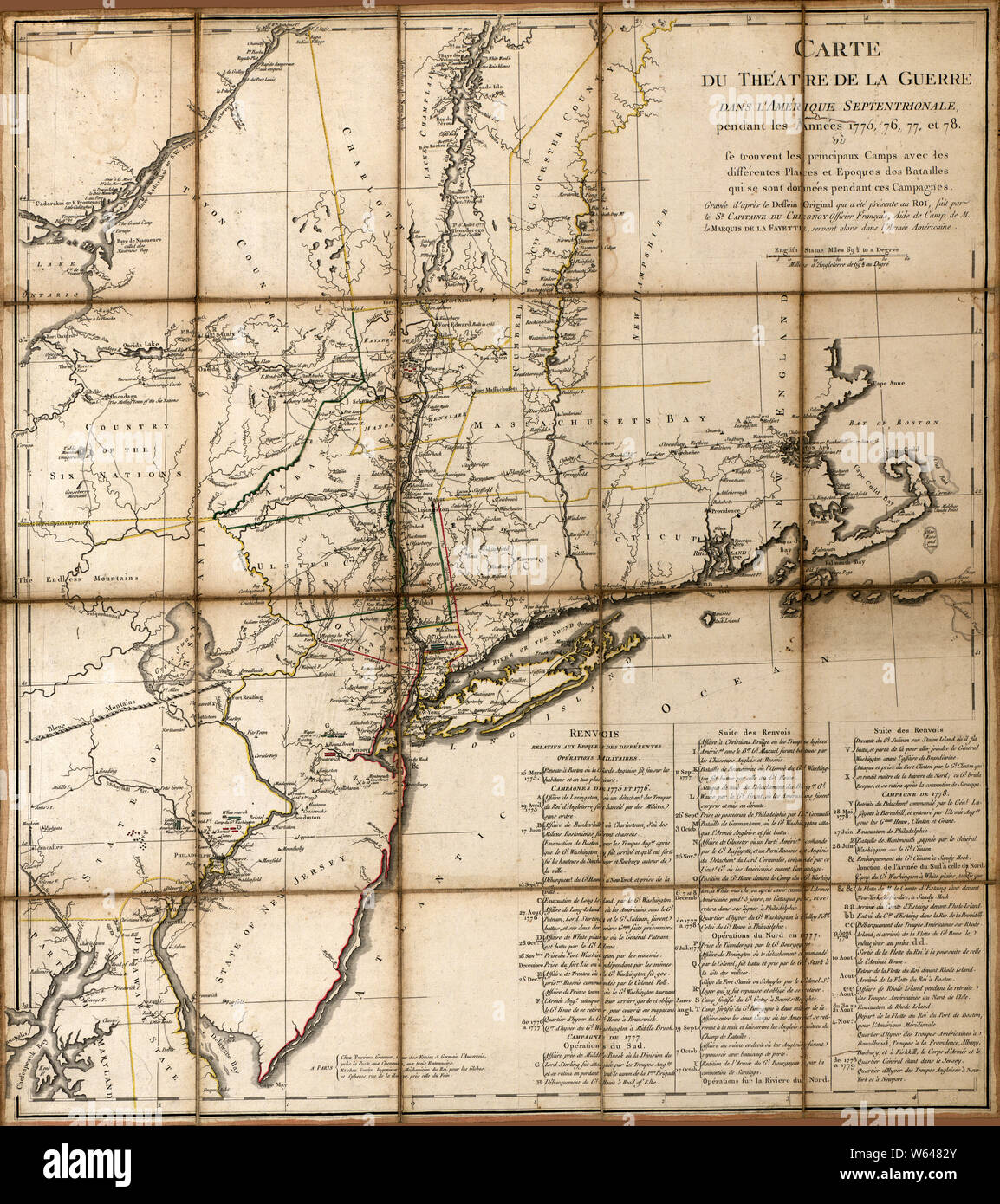 Revolutionary war 1775 map hi-res stock photography and images - Alamy