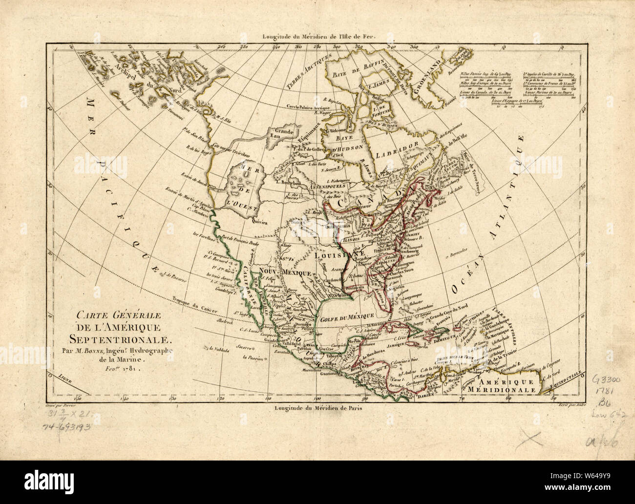 American Revolutionary War Era Maps 1750-1786 458 Carte générale de l ...