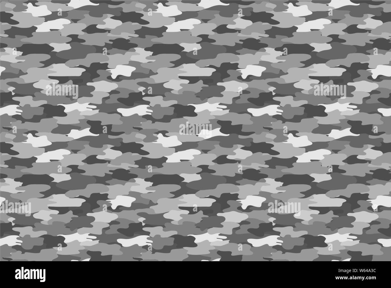 Grey military color seamless print pattern. Army clothing. Vector illustration. Stock Vector