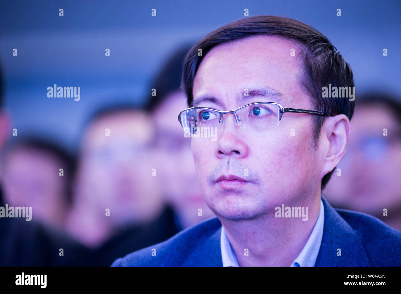 FILE--Daniel Zhang Yong, CEO of Chinese e-commerce giant Alibaba Group, is  pictured at a global smart logistics conference in Shanghai, China, 26 Ju  Stock Photo - Alamy