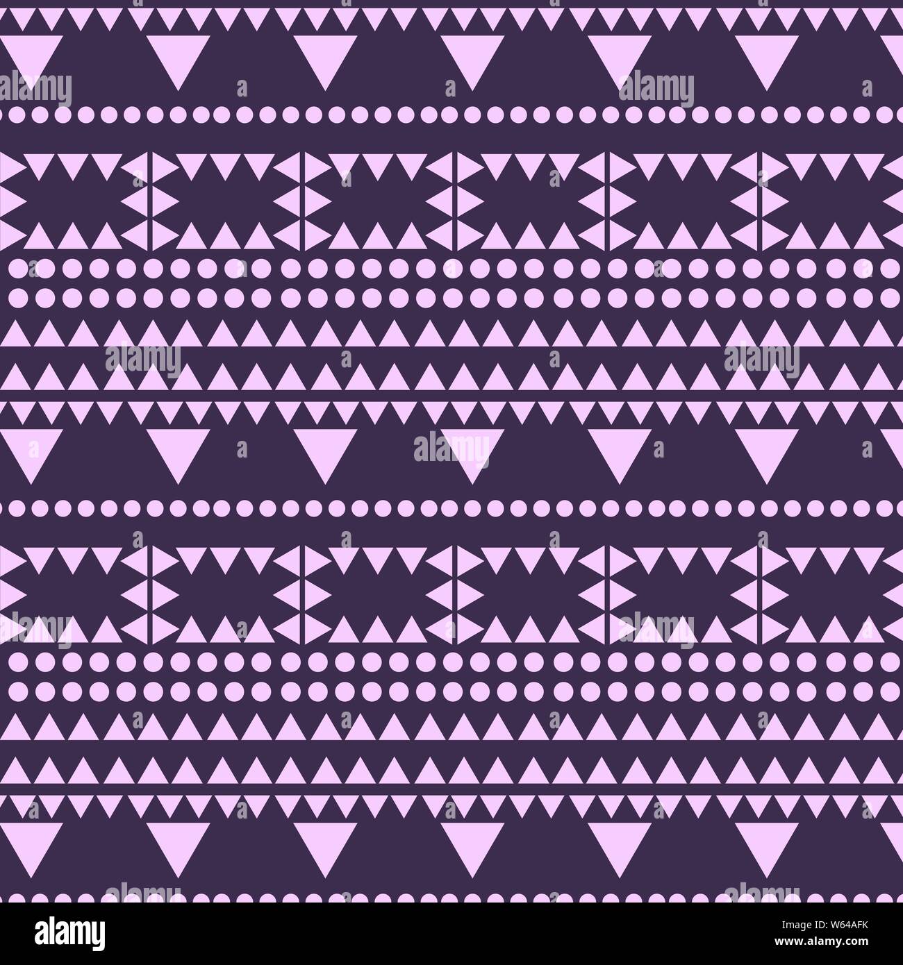 Abstract ethnic vector monochromatic background design Stock Vector