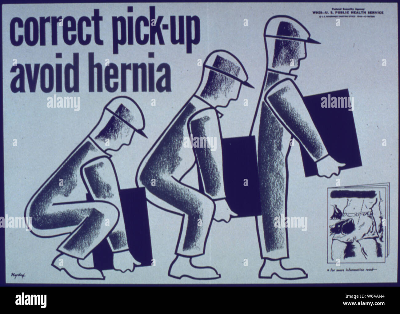 Correct Pickup Avoid Hernia Stock Photo Alamy