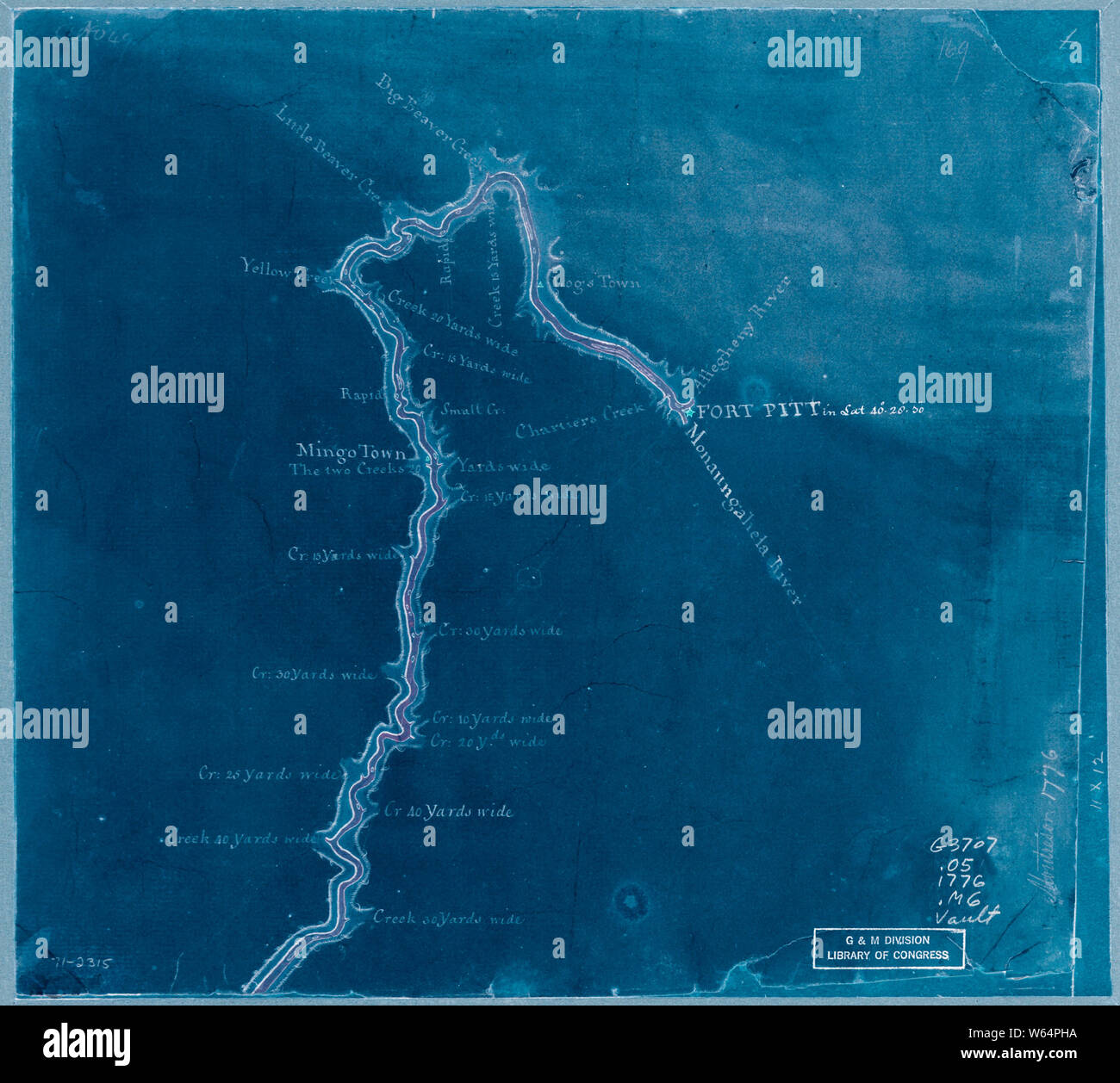 Ohio Valley Map 1750 American Revolutionary War Era Maps 1750-1786 603 Map Of The Ohio River  From Fort Pitt Inverted Rebuild And Repair Stock Photo - Alamy