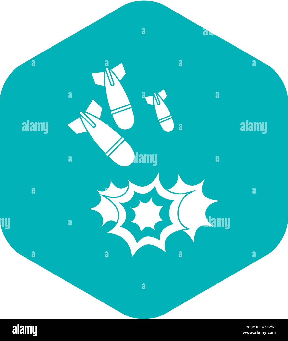 Bomb icon, simple style Stock Vector Image & Art - Alamy