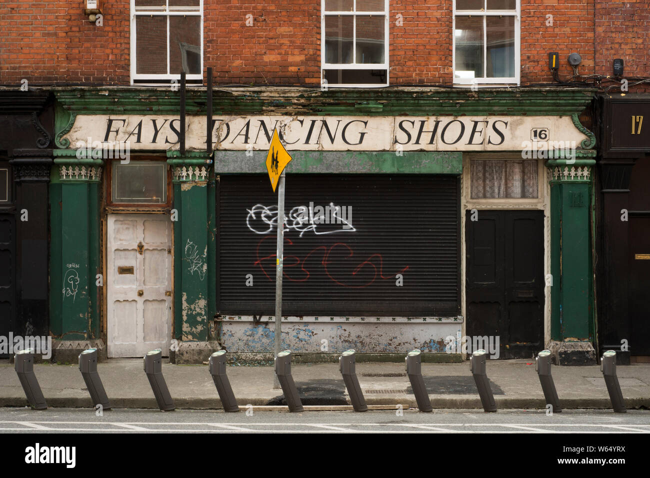 22 July 2019 Dublin Fays Dancing Shoes, Great Denmark Street Stock