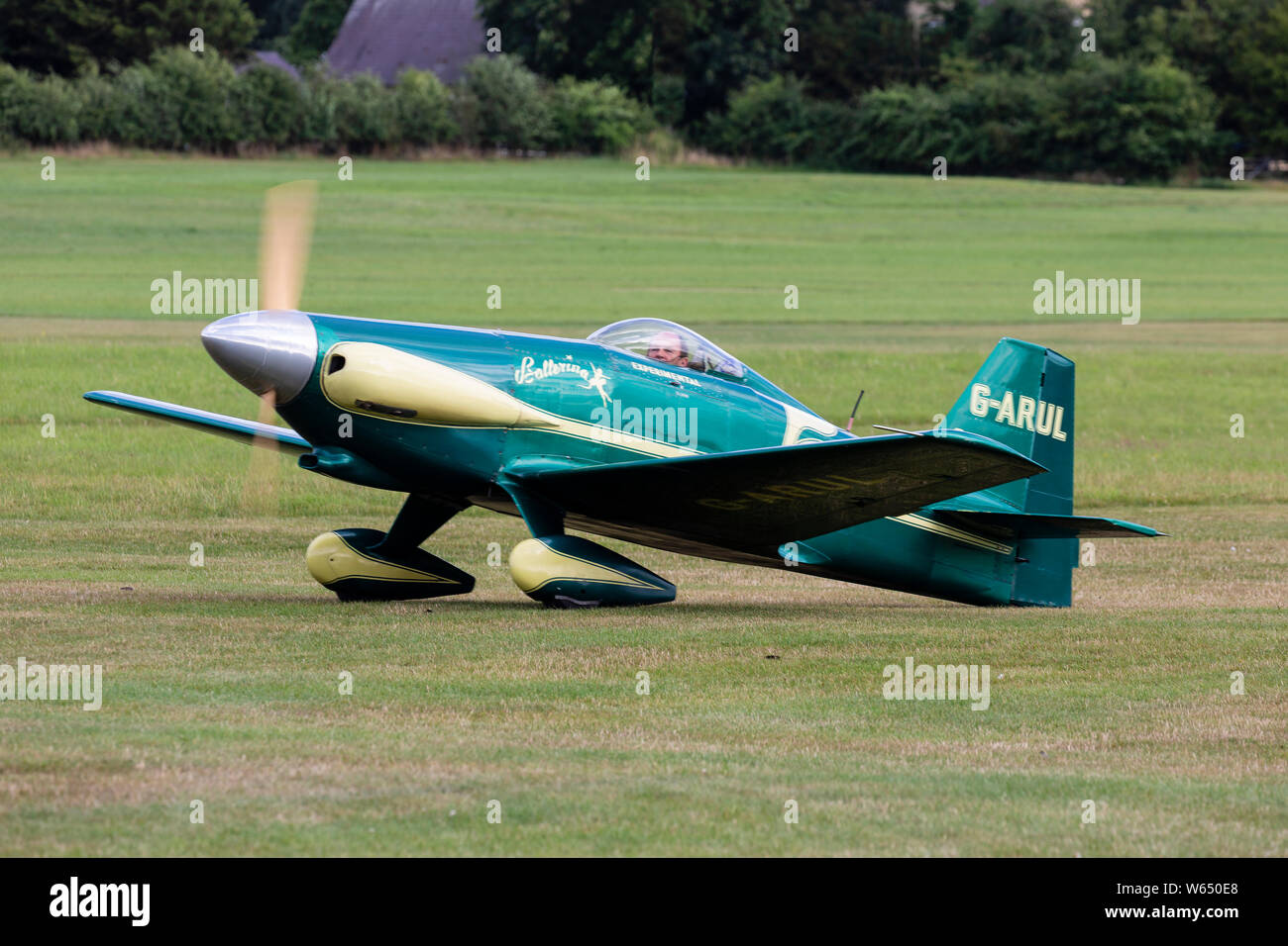 LeVier Cosmic Wind, registered G-ARUL, at Old Warden Stock Photo