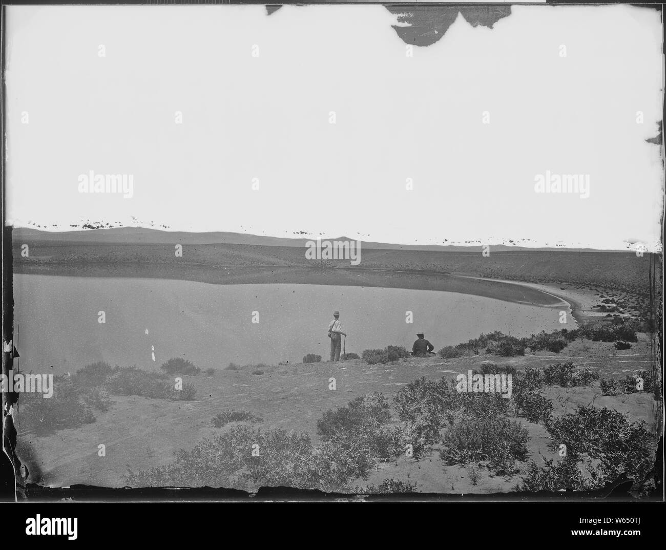 East end of alkali lake truckee desert hires stock photography and