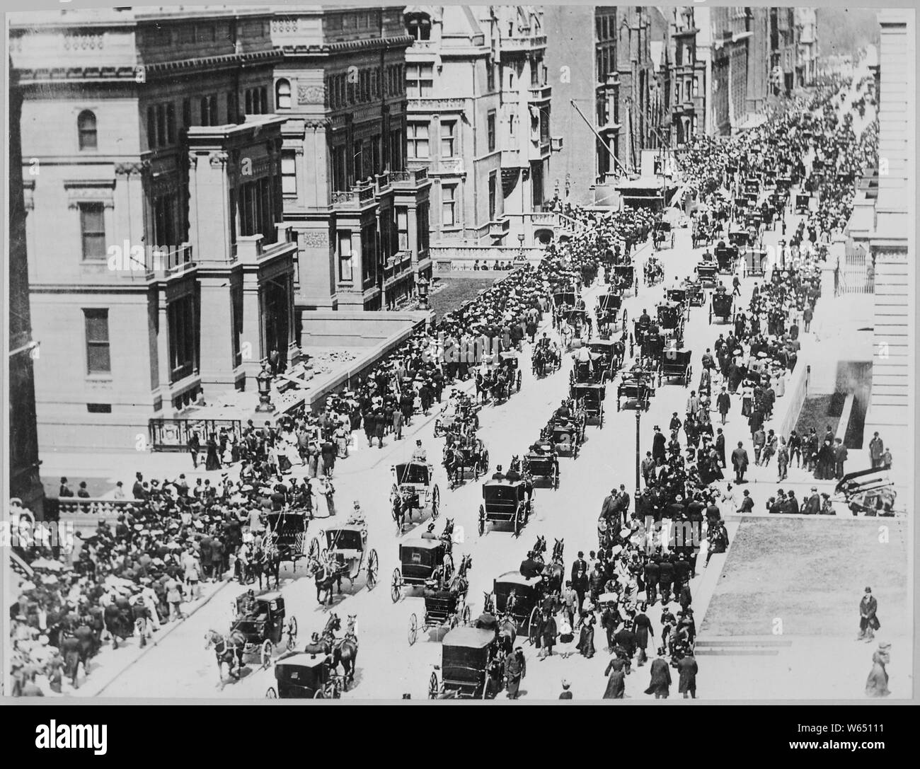 New york city street 1900 Black and White Stock Photos & Images