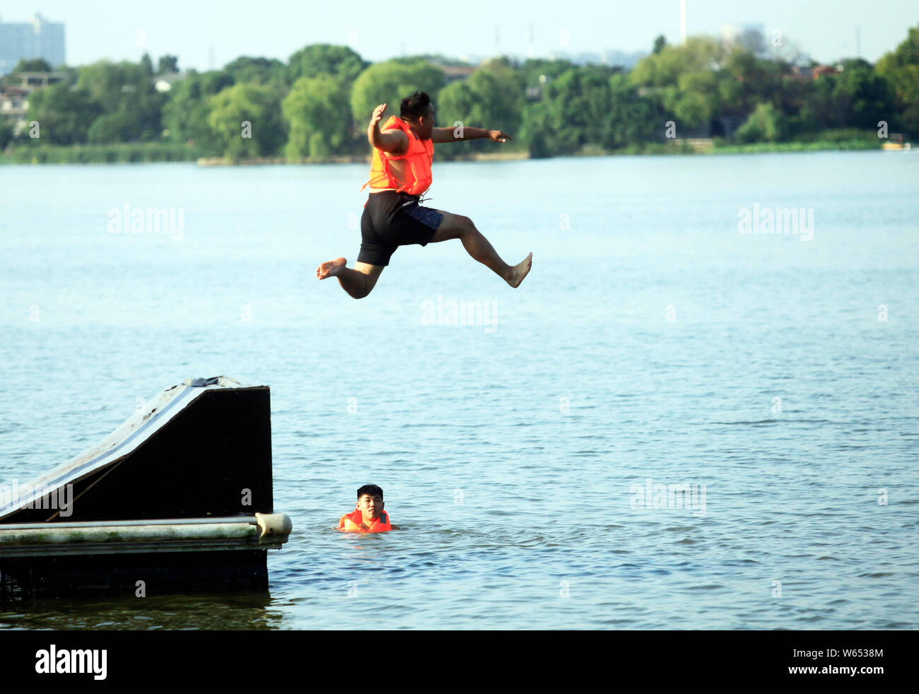 Jumping lake festival hi-res stock photography and images - Alamy