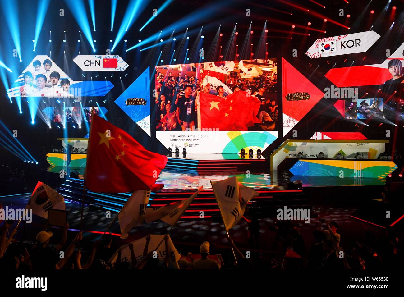 View Of The Final Of The League Of Legends Esports Tournament Between View Of The Final Of The League Of Legends Esports Tournament Between
