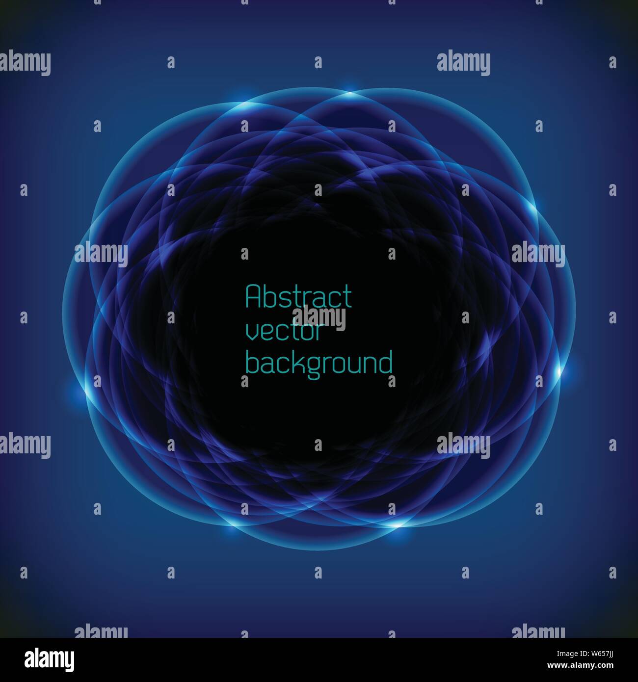 Abstract space background with blue lights Stock Vector Image & Art - Alamy