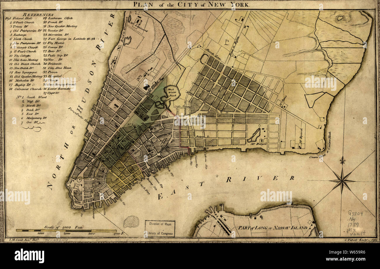 American Revolutionary War Era Maps 1750-1786 773 Plan of the city of ...