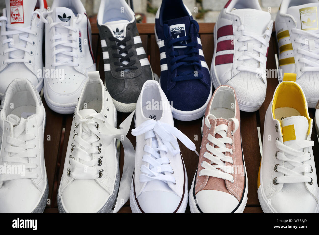 Sport Shoes Display High Resolution Stock Photography and Images - Alamy