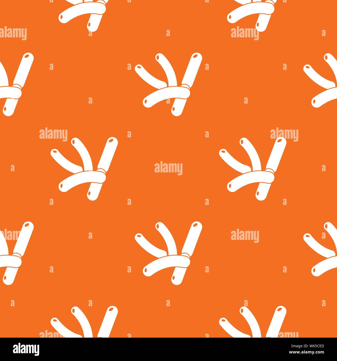 Bacilli pattern vector orange Stock Vector