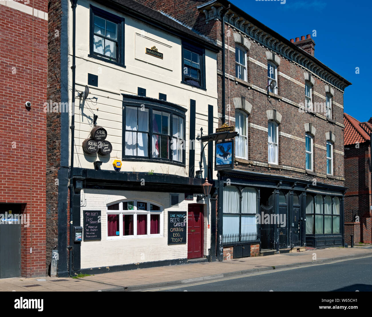 The Spread Eagle pub (part of Marstons Inns Group) now closed Walmgate York North Yorkshire England UK United Kingdom GB Great Britain Stock Photo