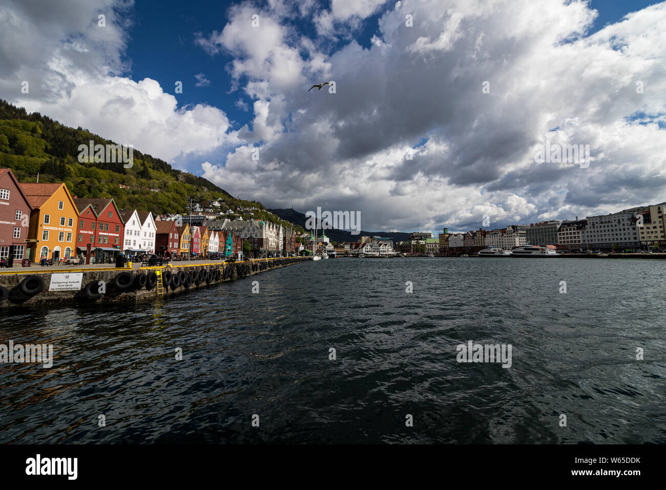 Bryggen and the harbour in Bergen, Norway Stock Photo - Alamy