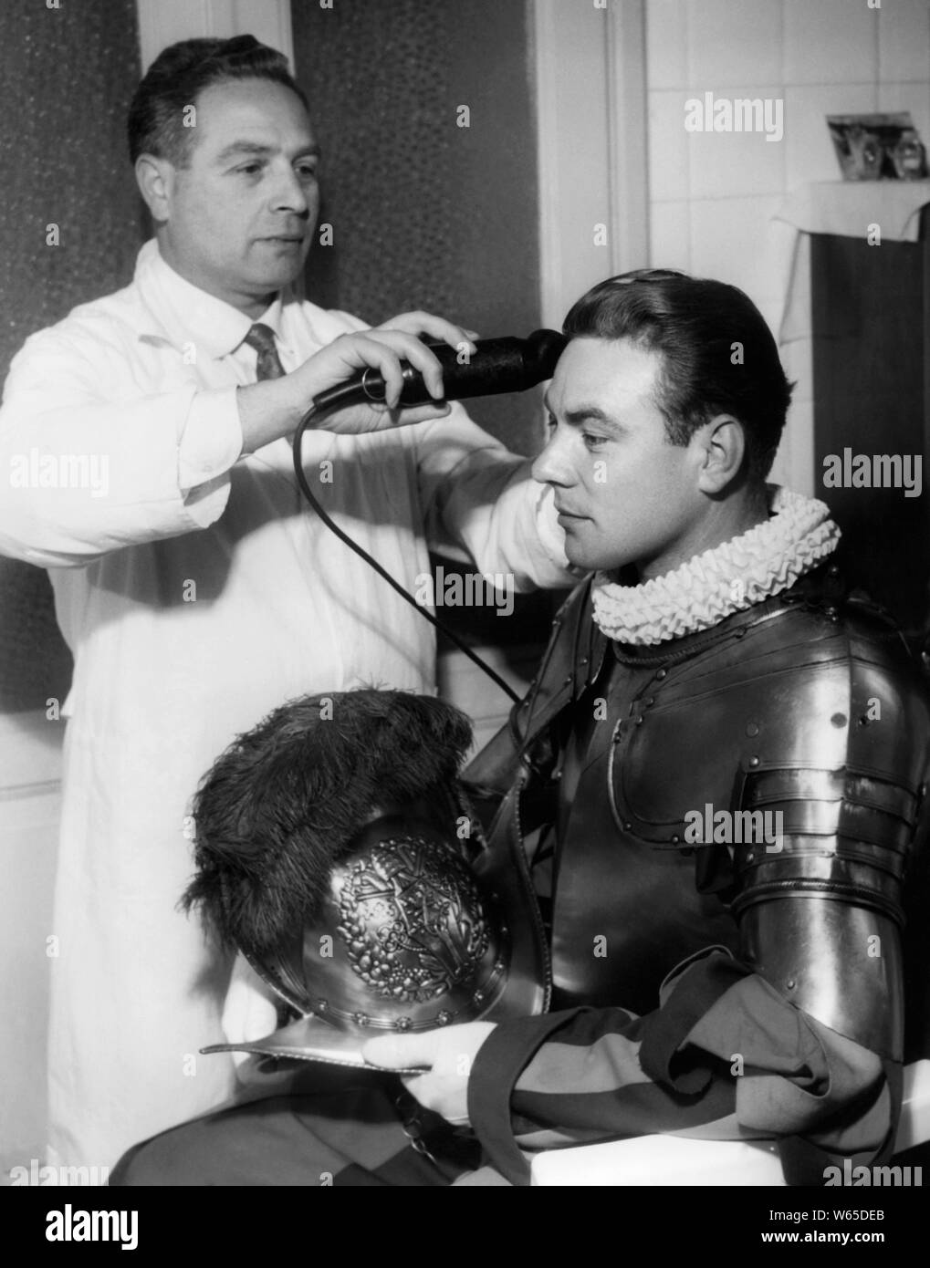 Swiss Guard at the Vatican Barber, 1957 Stock Photo