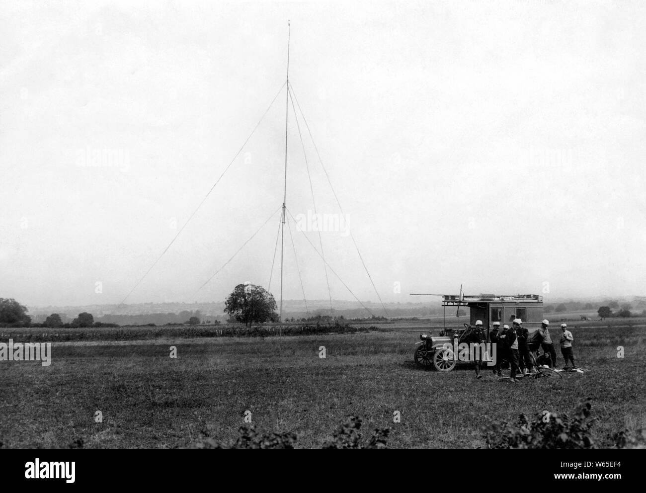 radio military installations, 1912 Stock Photo