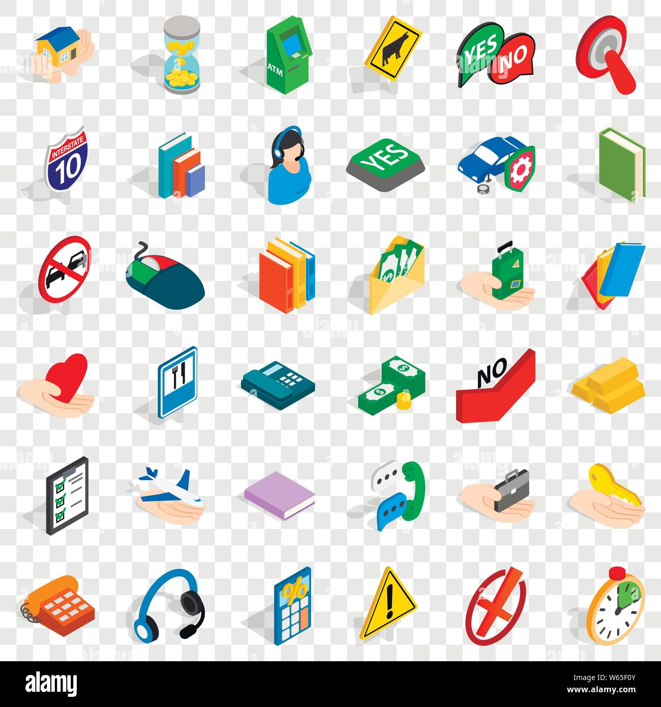 Support icons set, isometric style Stock Vector Image & Art - Alamy
