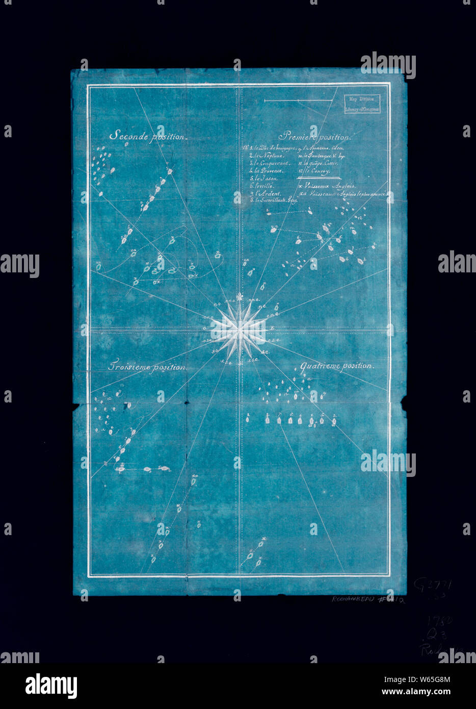 American Revolutionary War Era Maps 17501786 845 Quatre positions de la flotte française et American Revolutionary War Era Maps 17501786 845 Quatre positions de la flotte française et