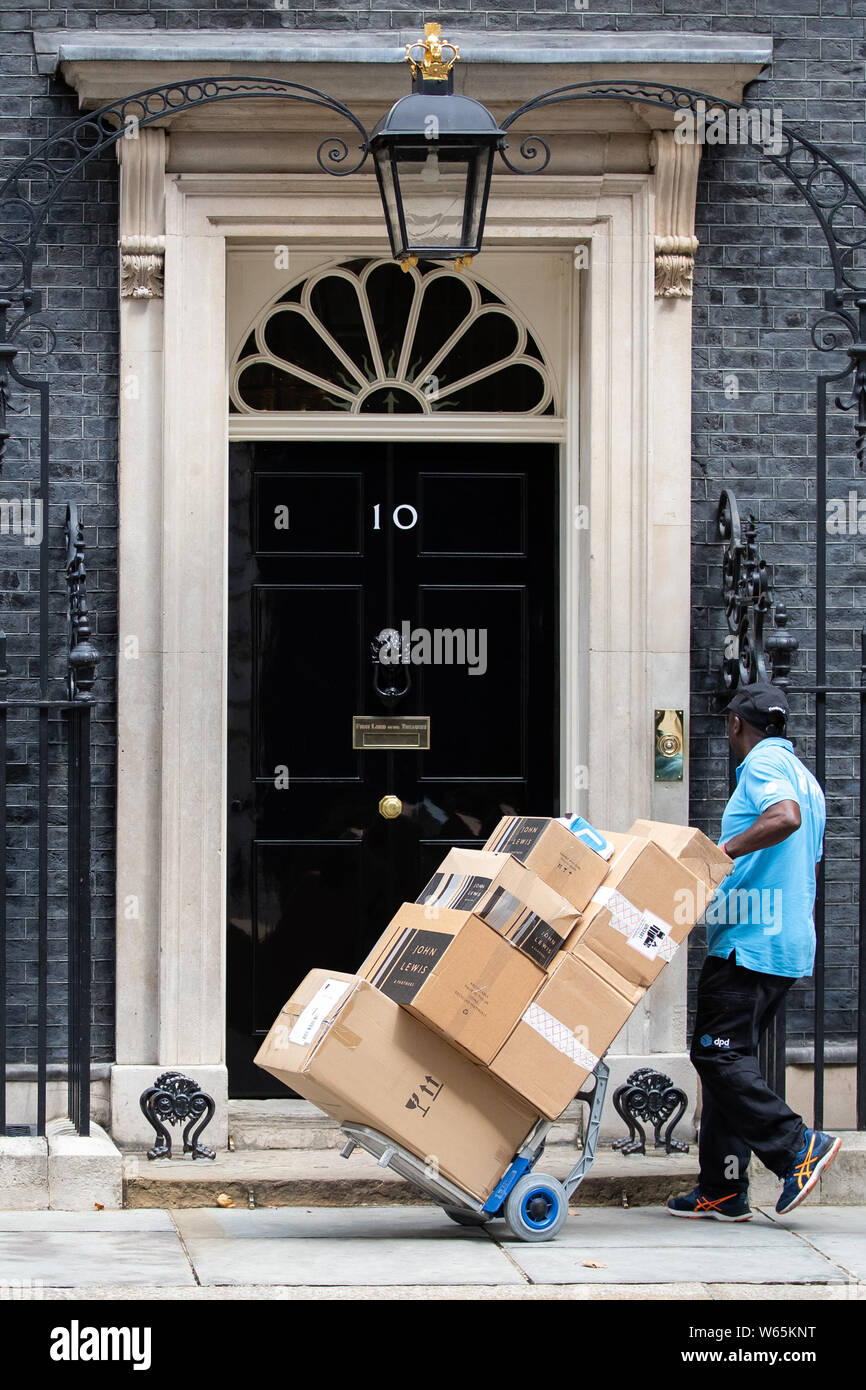 A John Lewis delivery arrives at 10 Downing Street in London Stock