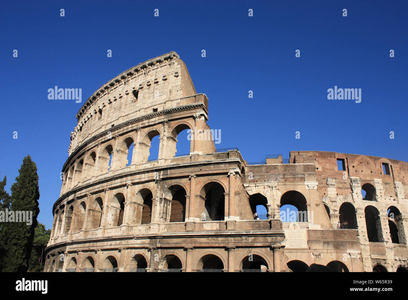 Colosseum in Rome, Italy. Ancient architecture Stock Photo - Alamy