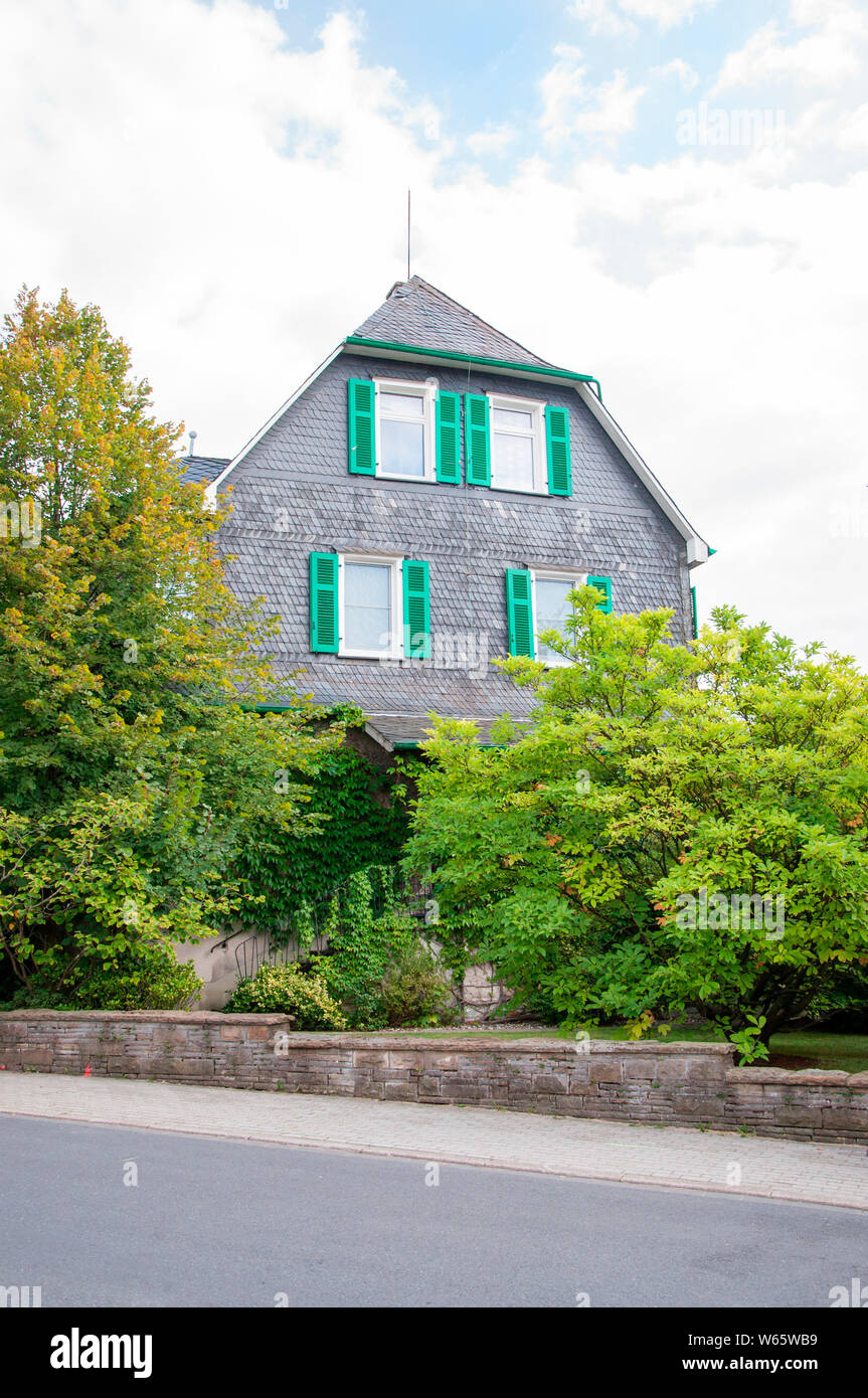 traditional house in Bergisches Land, Velbert, North RhineWestphalia