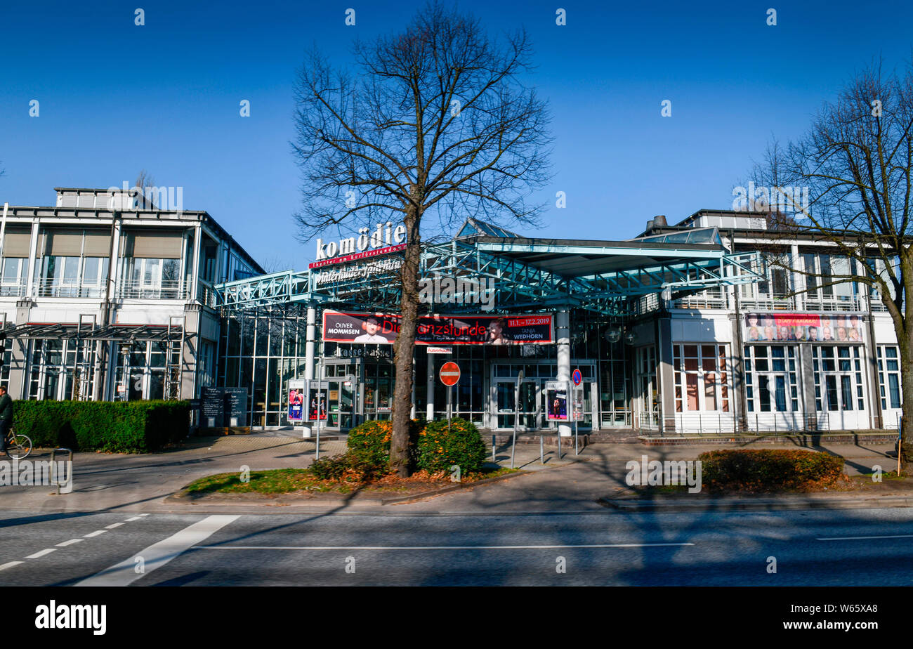 Komoedie Winterhuder Faehrhaus, Hudtwalckerstrasse, Winterhude, Hamburg, Deutschland Stock Photo