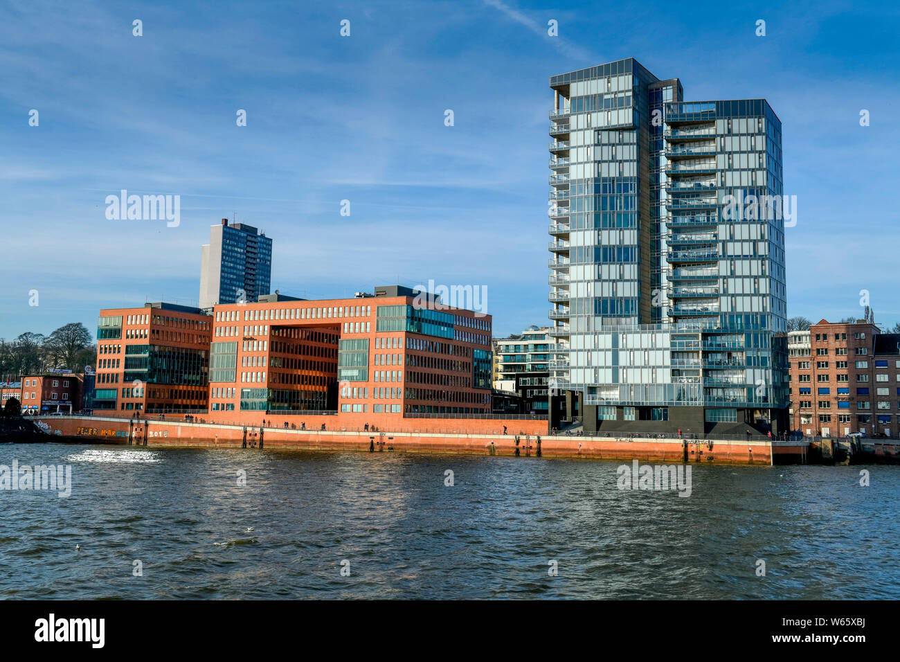 Kristall Tower, Grosse Elbstrasse, Altona, Hamburg Stock Photo