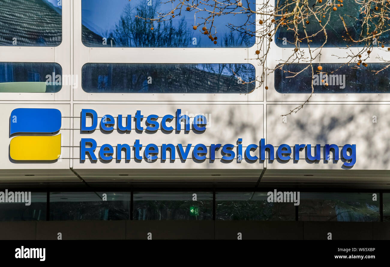 Hochhaus, Deutsche Rentenversicherung, Hohenzollerndamm, Wilmersdorf, Berlin, Deutschland Stock Photo