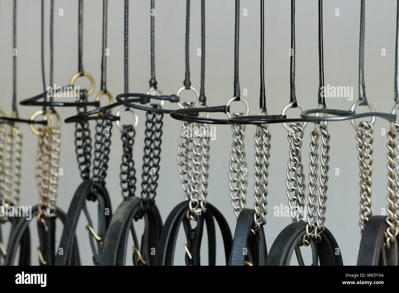 hanged horse holster Stock Photo