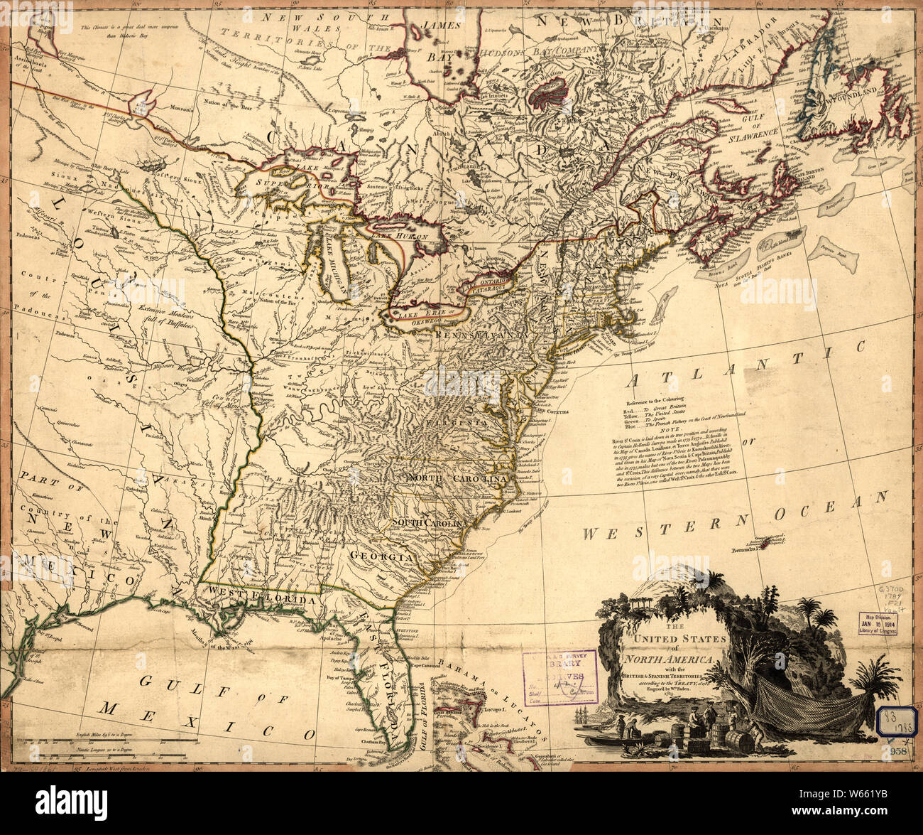 Map of united states 1784 hi res - American Revolutionary War Era Maps 1750 1786 951 The United States Of North America With The British Spanish Territories According To The Treaty Of 1784 1 Rebuild And Repair W661YB