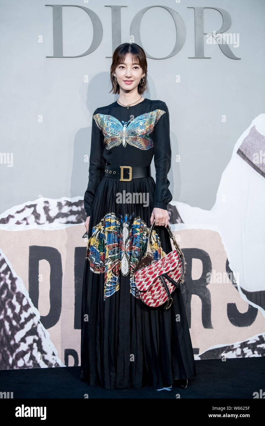 Chinese actress Claudia Wang or Wang Likun arrives for a promotional ...