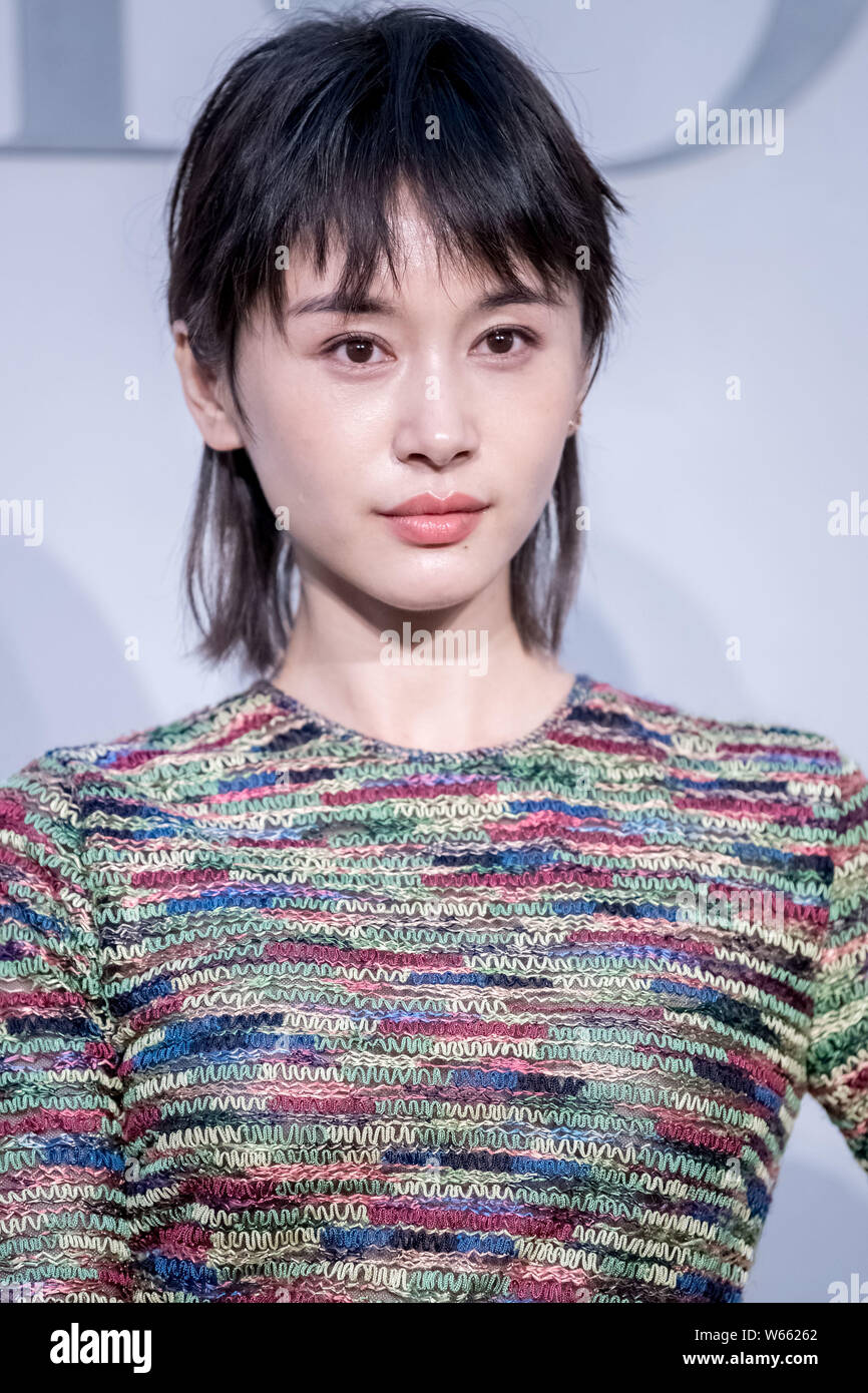 Chinese Model And Actress Olivia Wang Or Wang Ziwen Arrives For A  Promotional Event By Dior In Shanghai, China, 28 August 2018 Stock Photo -  Alamy