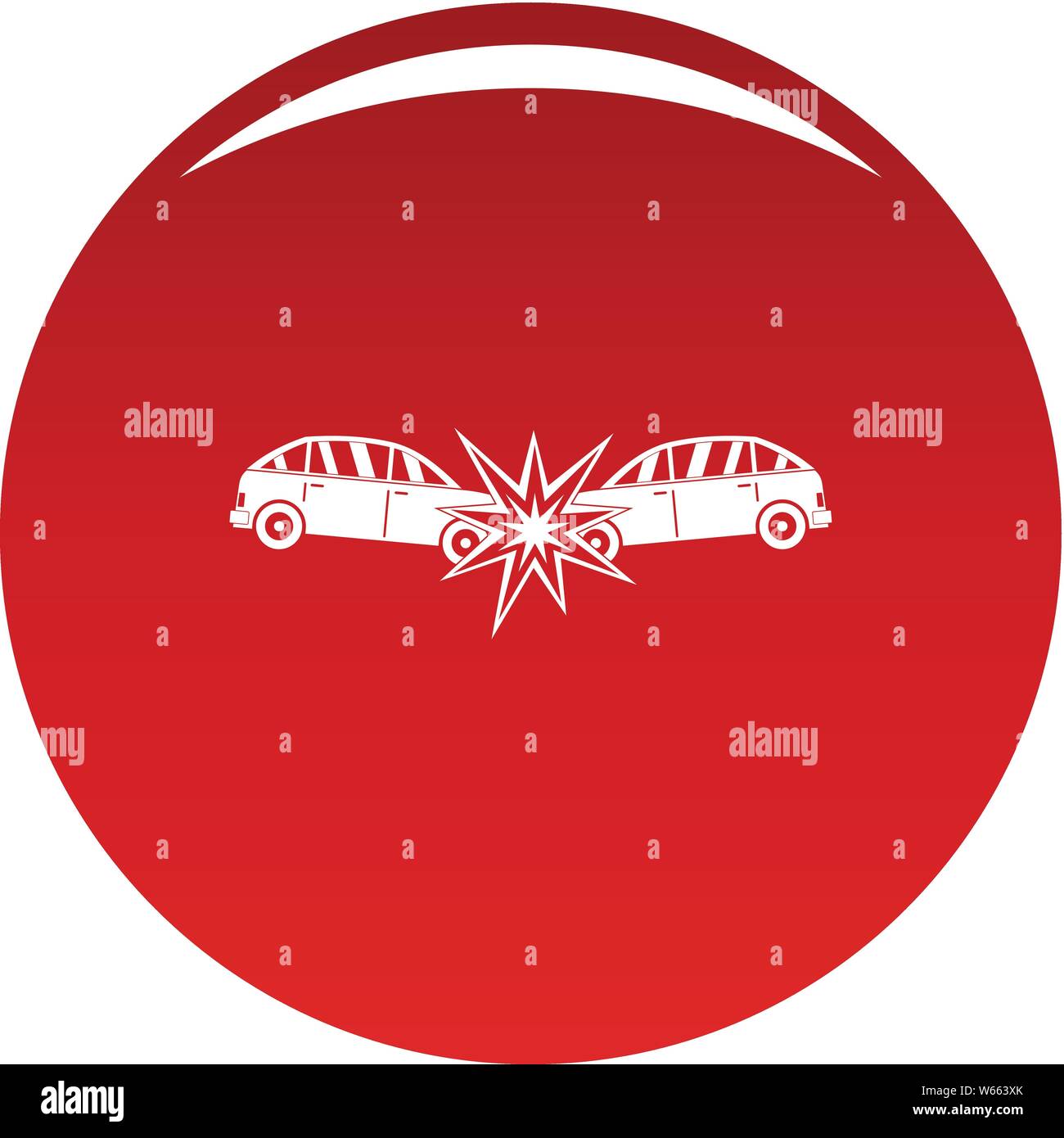 Head collision icon. Simple illustration of head collision vector icon ...
