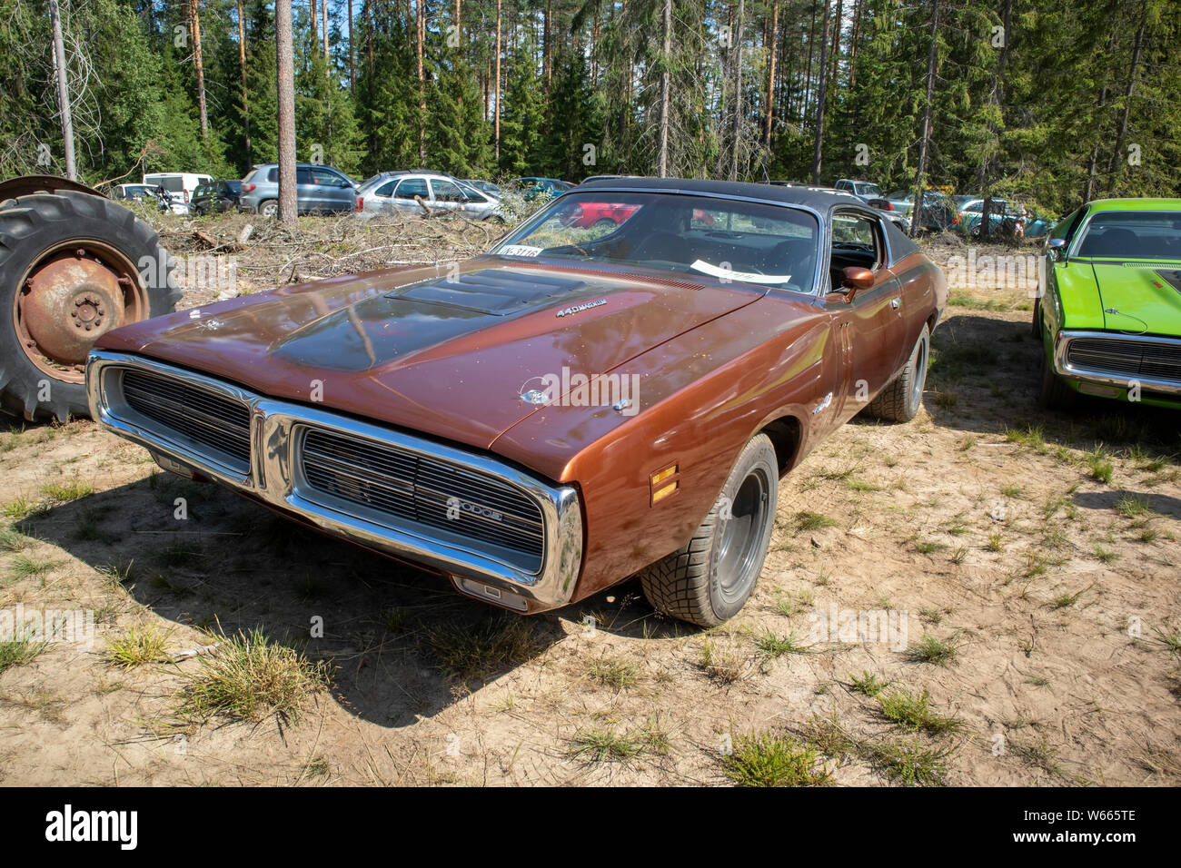 1970s Dodge Charger R/T 440 Magnum Stock Photo