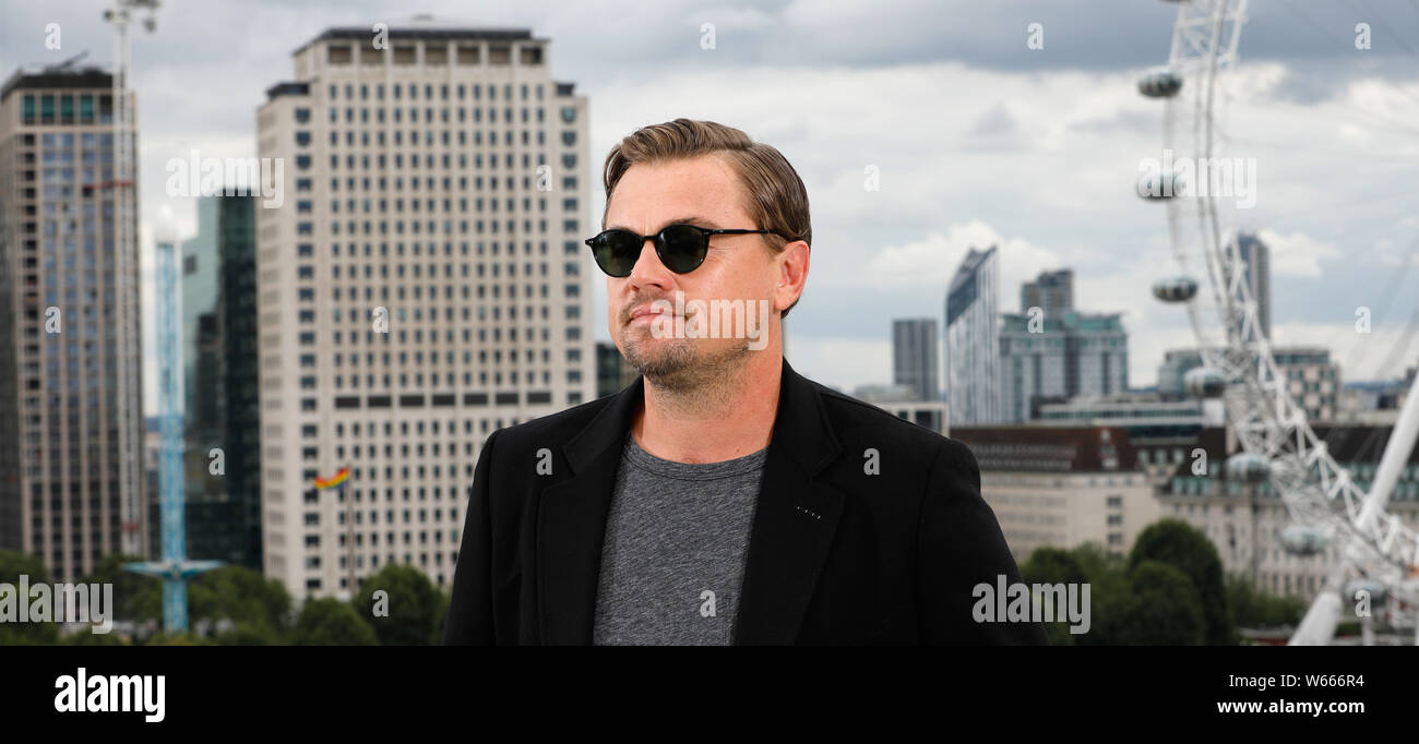 Leonardo DiCaprio attending a photocall for Once Upon A Time... In Hollywood, held at the Corinthia Hotel, London. Stock Photo