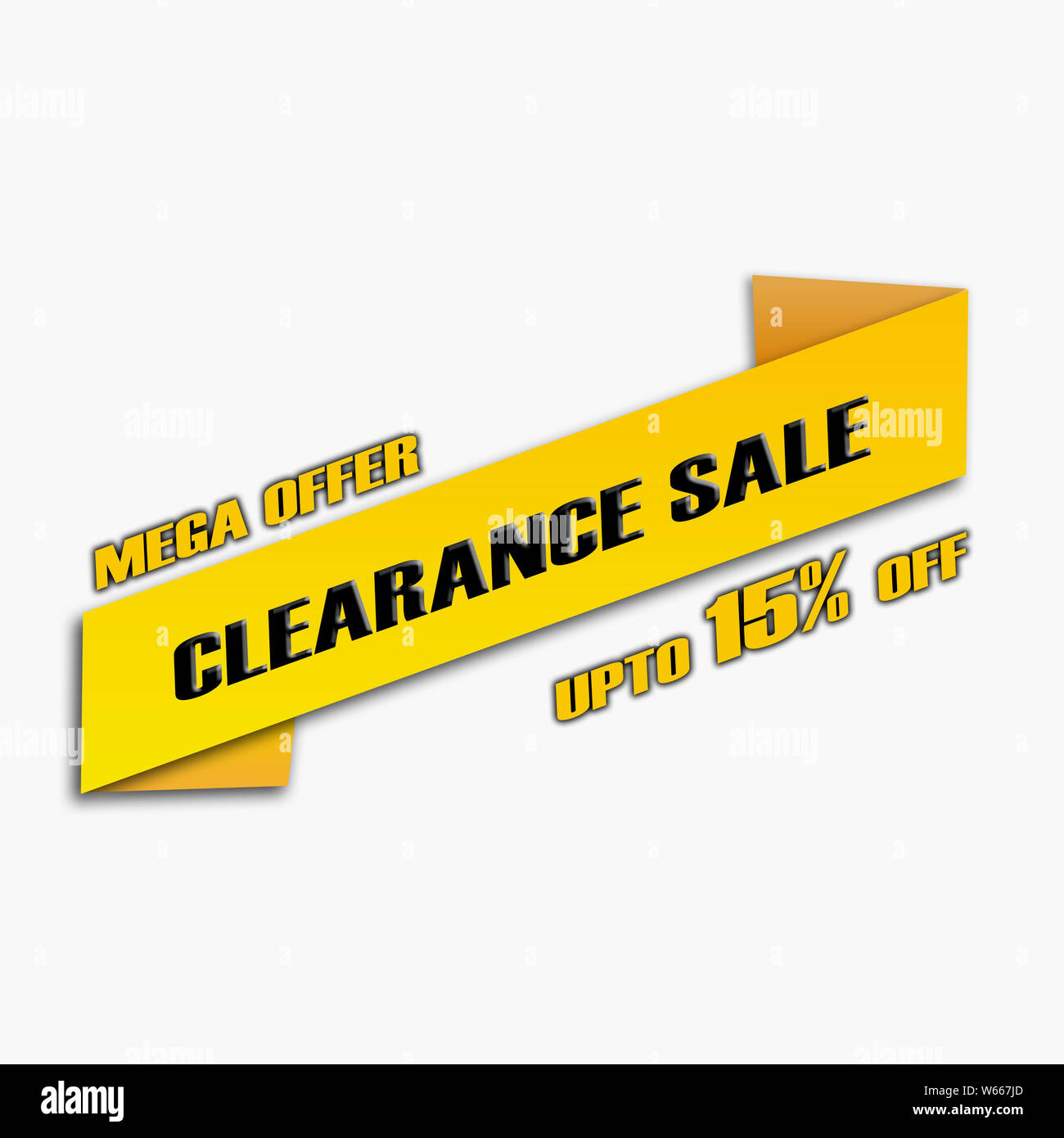 https://c8.alamy.com/comp/W667JD/mega-offer-clearance-sale-upto-15-off-W667JD.jpg