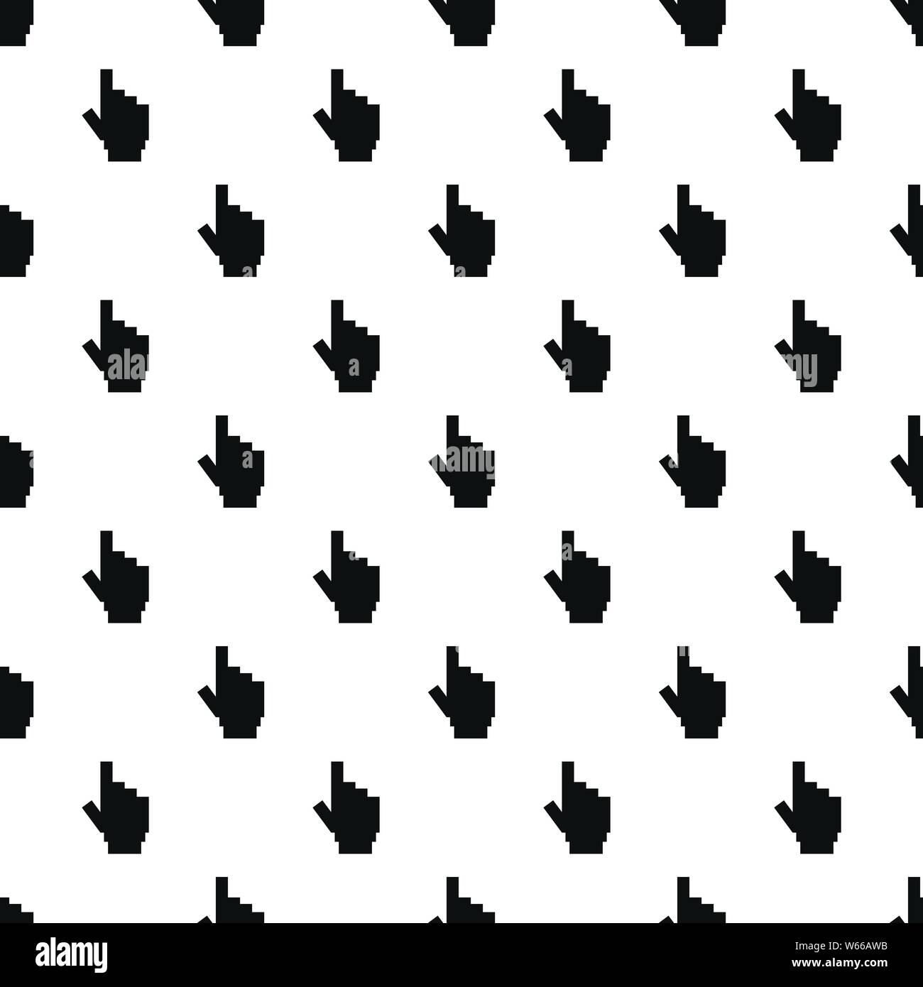 hand cursor pixel pattern seamless vector repeat geometric for any web ...