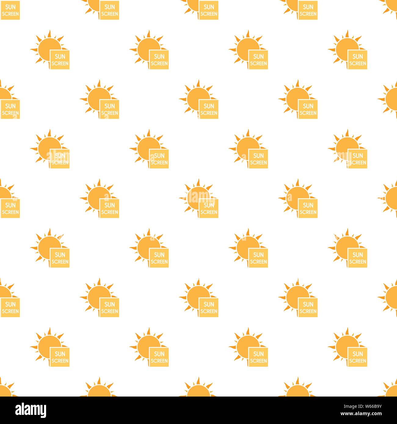 Uv sun screen pattern seamless vector repeat for any web design Stock Vector