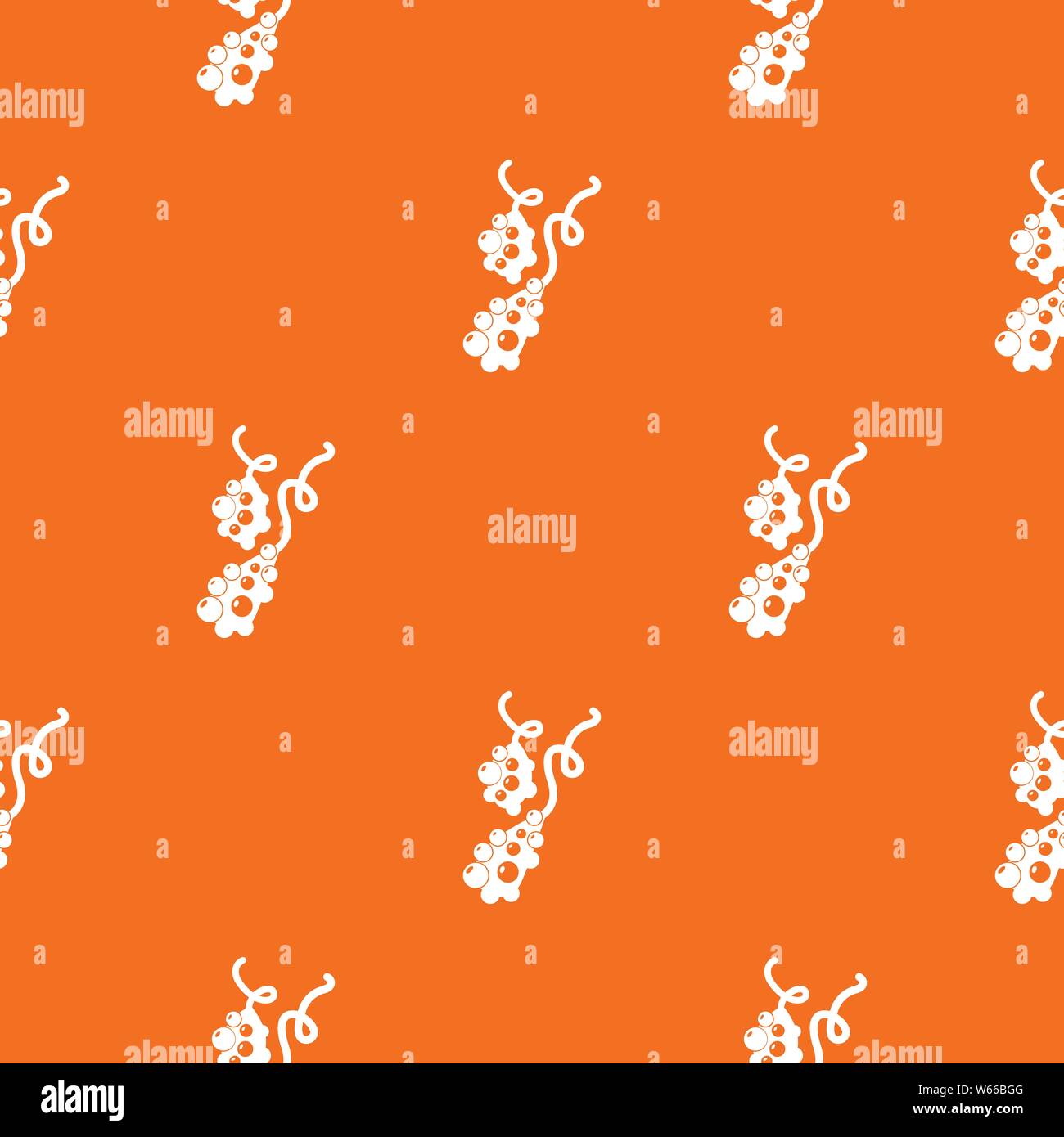Micro vibrio pattern vector orange Stock Vector