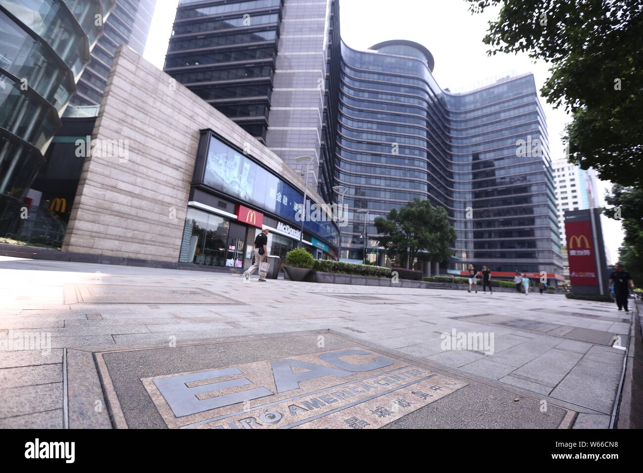 View of Hangzhou Euro American Center where the office of Facebook Technology (Hangzhou), a subsidiary wholly owned by Facebook Hong Kong Limited, wil Stock Photo