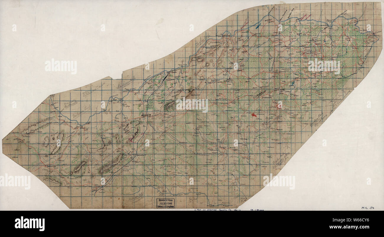 Civil War Maps 2025 Map of Orange County Va Rebuild and Repair Stock