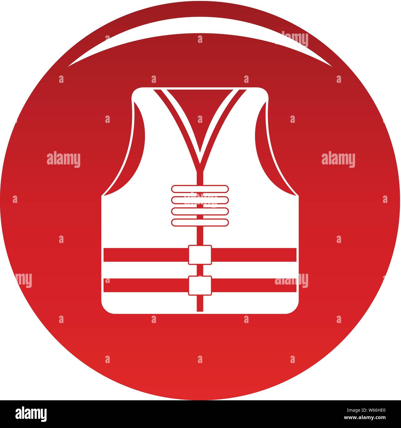 Rescue vest icon. Simple illustration of rescue vest vector icon for ...