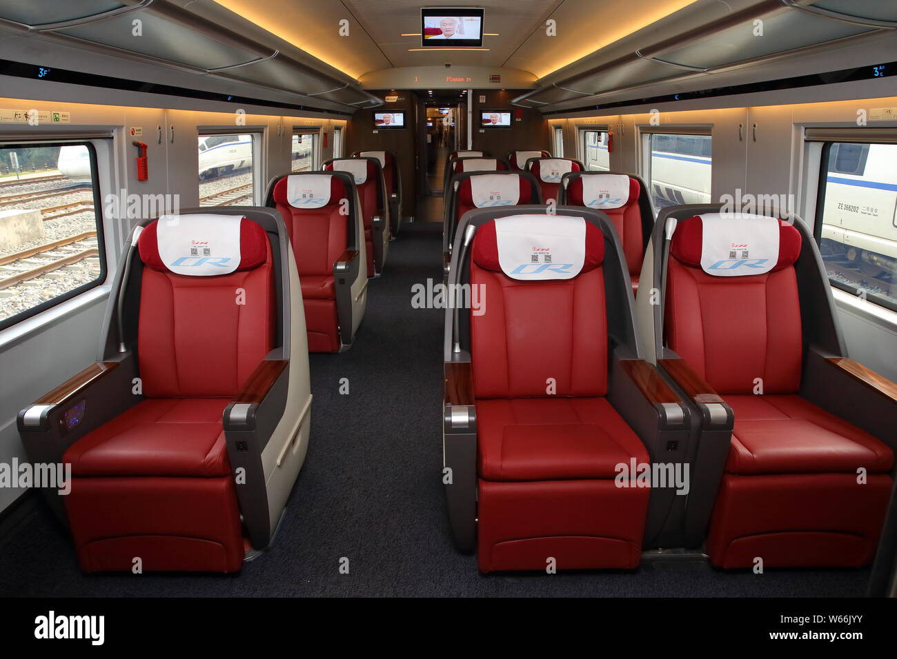 Interior view of a new longer 