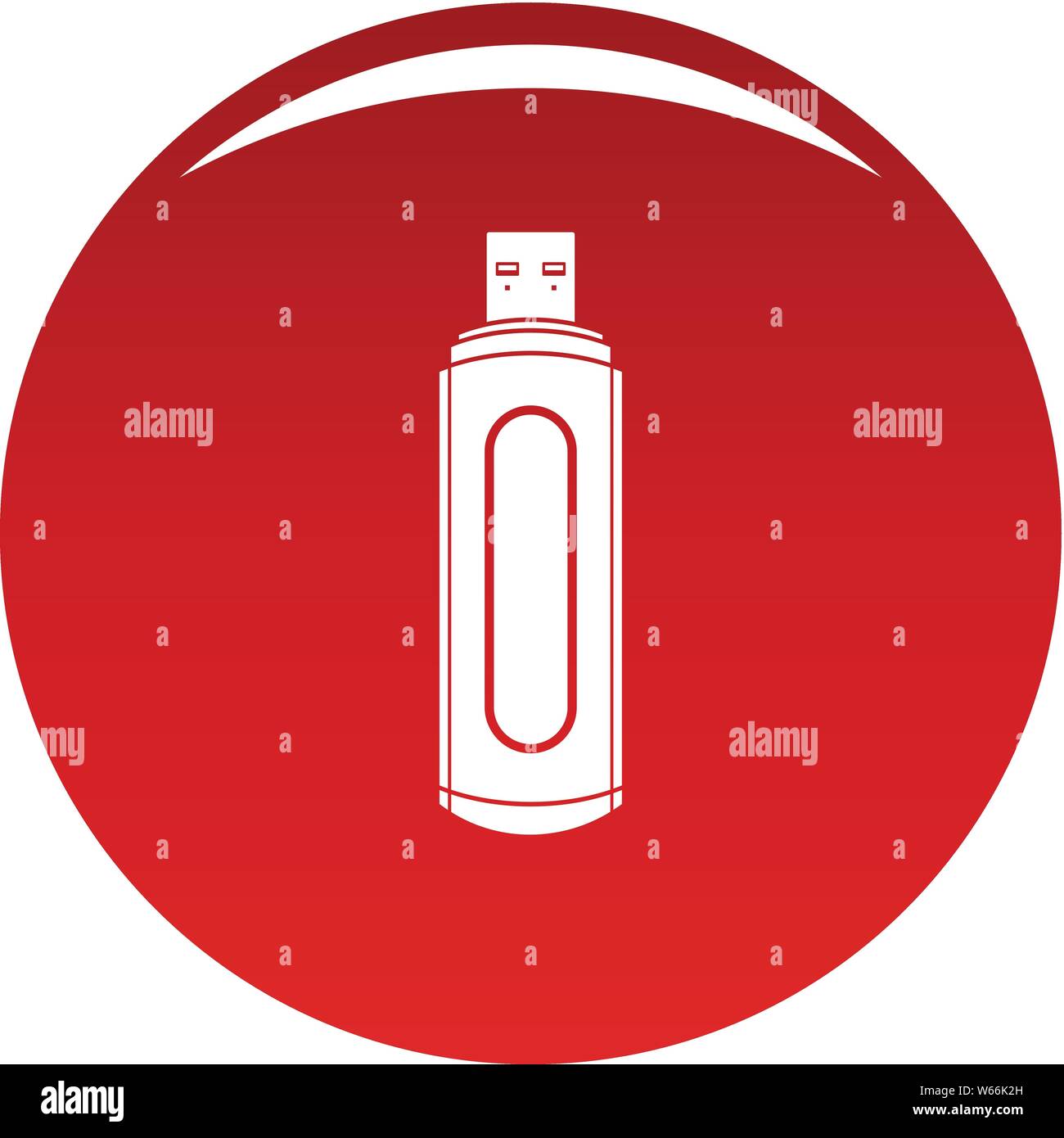 Computer flash drive icon. Simple illustration of computer flash drive ...