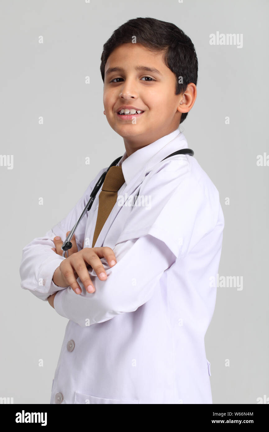 Boy Pretending Doctor High Resolution Stock Photography and Images - Alamy